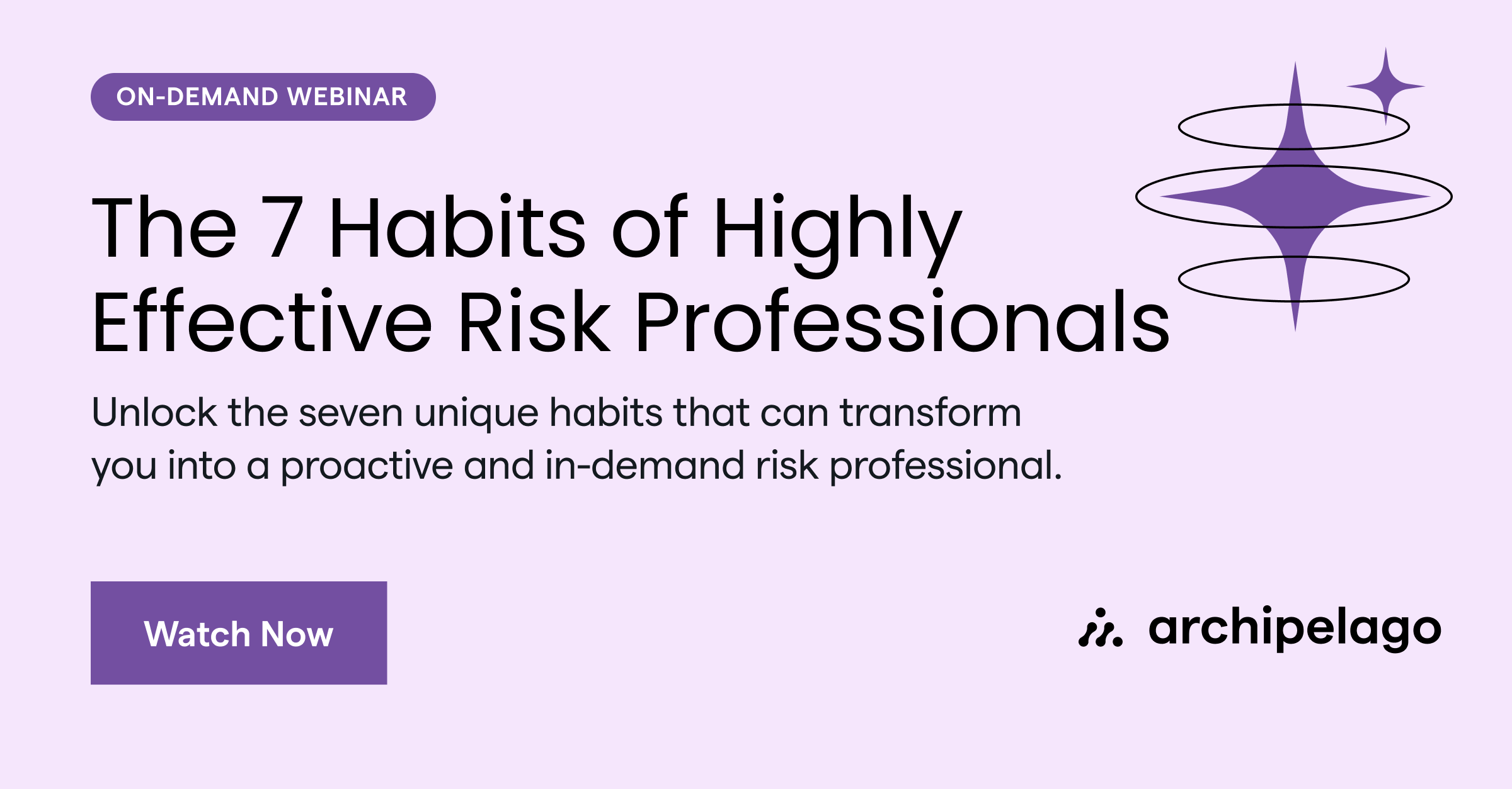 The 7 Habits of Highly Effective Risk Professionals Webinar cover image.